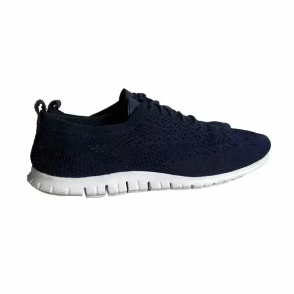 Cole Haan Zerogrand Stitchlite Knit Navy Wingtip Oxford Shoes Women’s 10B C8 - Picture 1 of 6